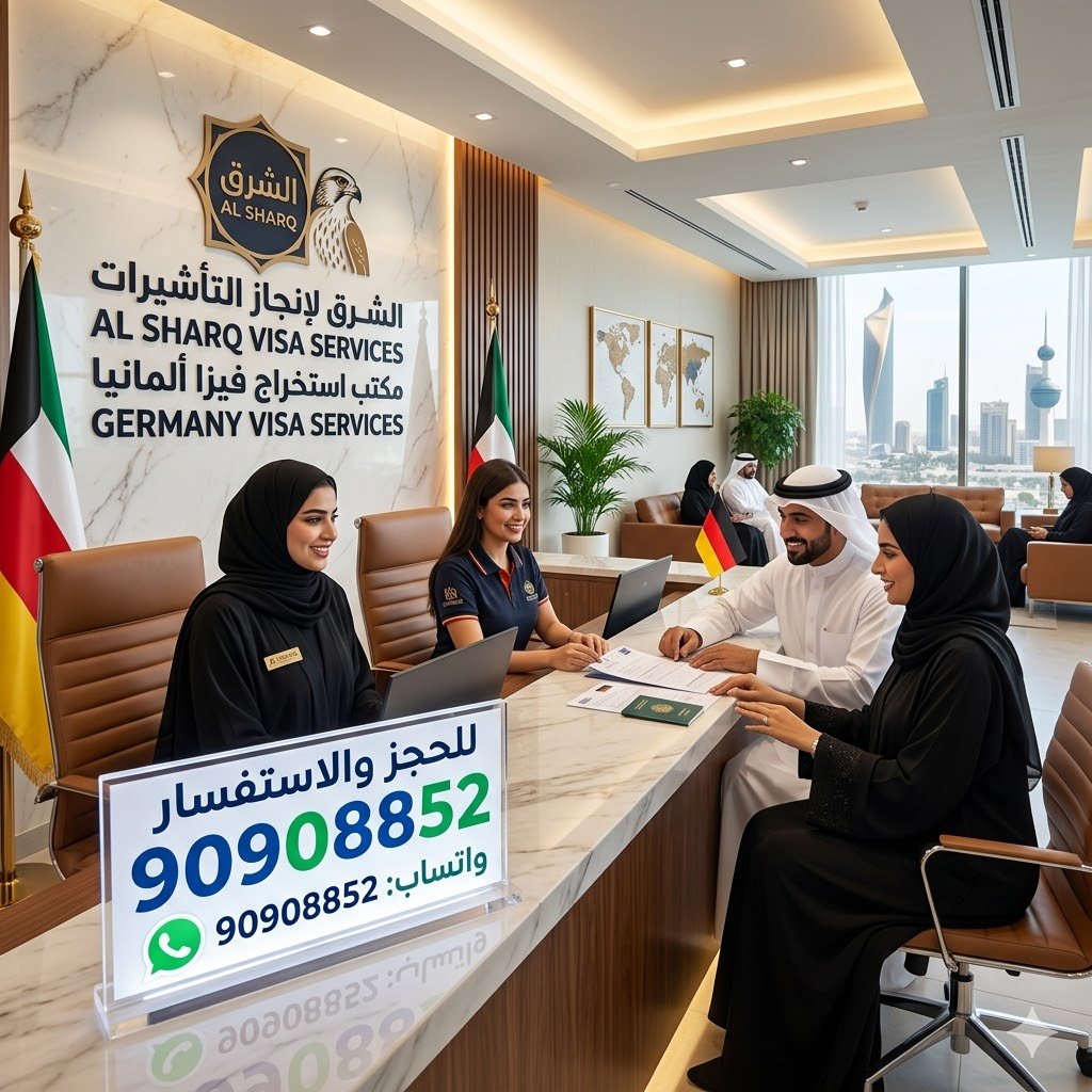 مكتب استخراج فيزا ألمانيا من الكويت حجز موعد فيزا ألمانيا وتجهيز الطلب