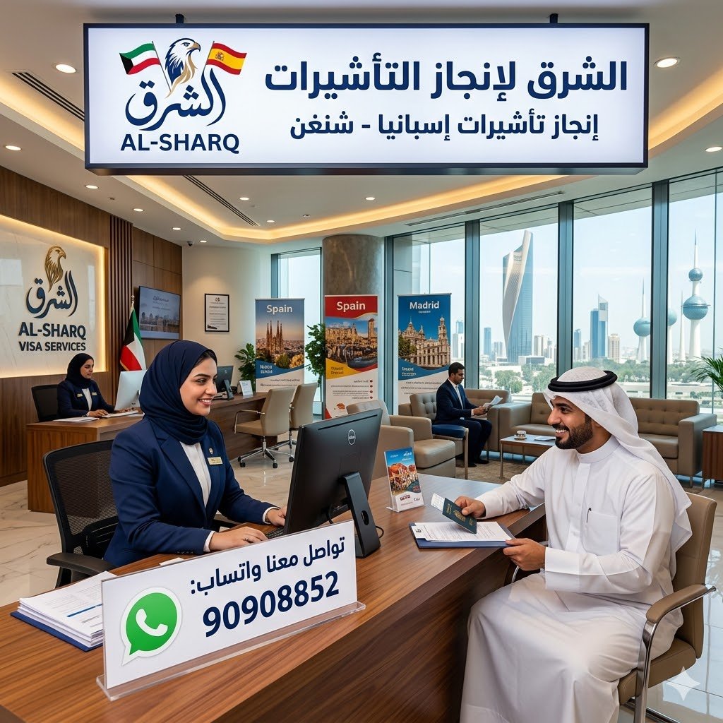 مكتب استخراج فيزا إسبانيا من الكويت – حجز موعد وتجهيز الملف