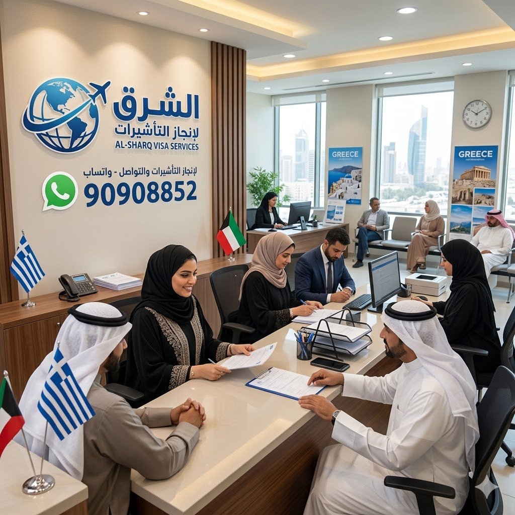مكتب استخراج فيزا اليونان من الكويت بخدمة سريعة واحترافية