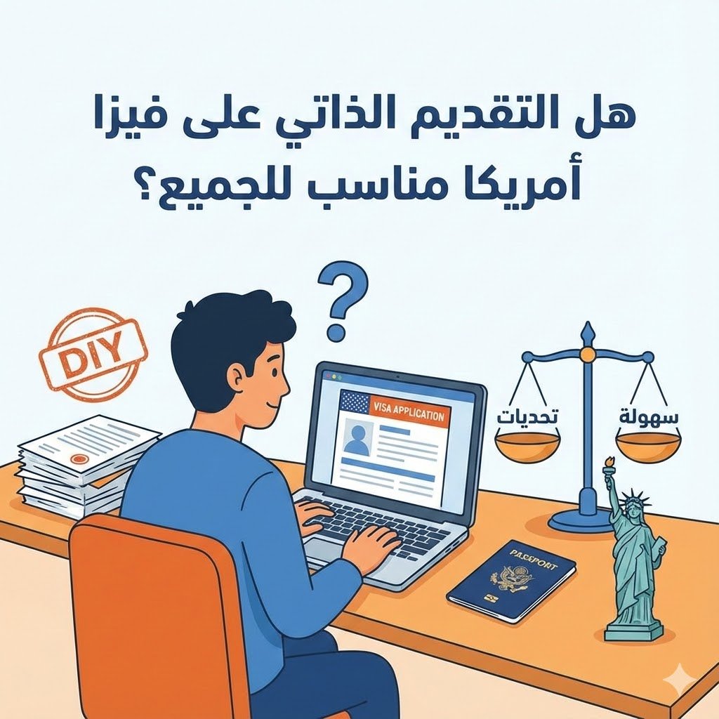 التقديم الذاتي لطلب السفر إلى أمريكا من الكويت