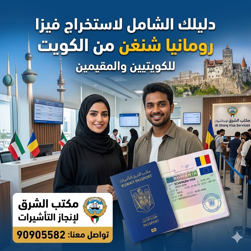استخراج فيزا رومانيا من الكويت للكويتيين والمقيمين مكتب الشرق للتأشيرات