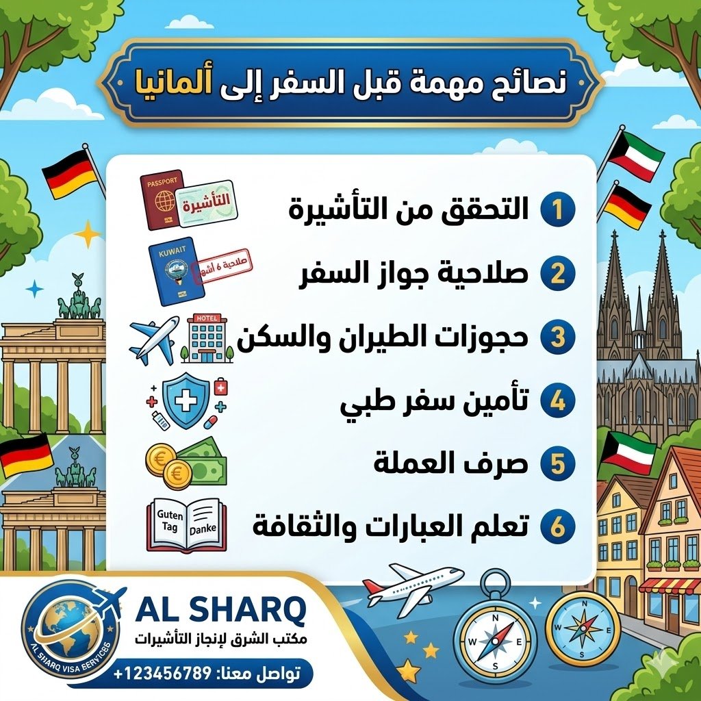نصائح مهمة قبل السفر إلى ألمانيا
