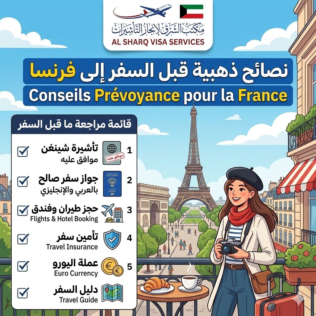 نصائح مهمة قبل السفر إلى فرنسا