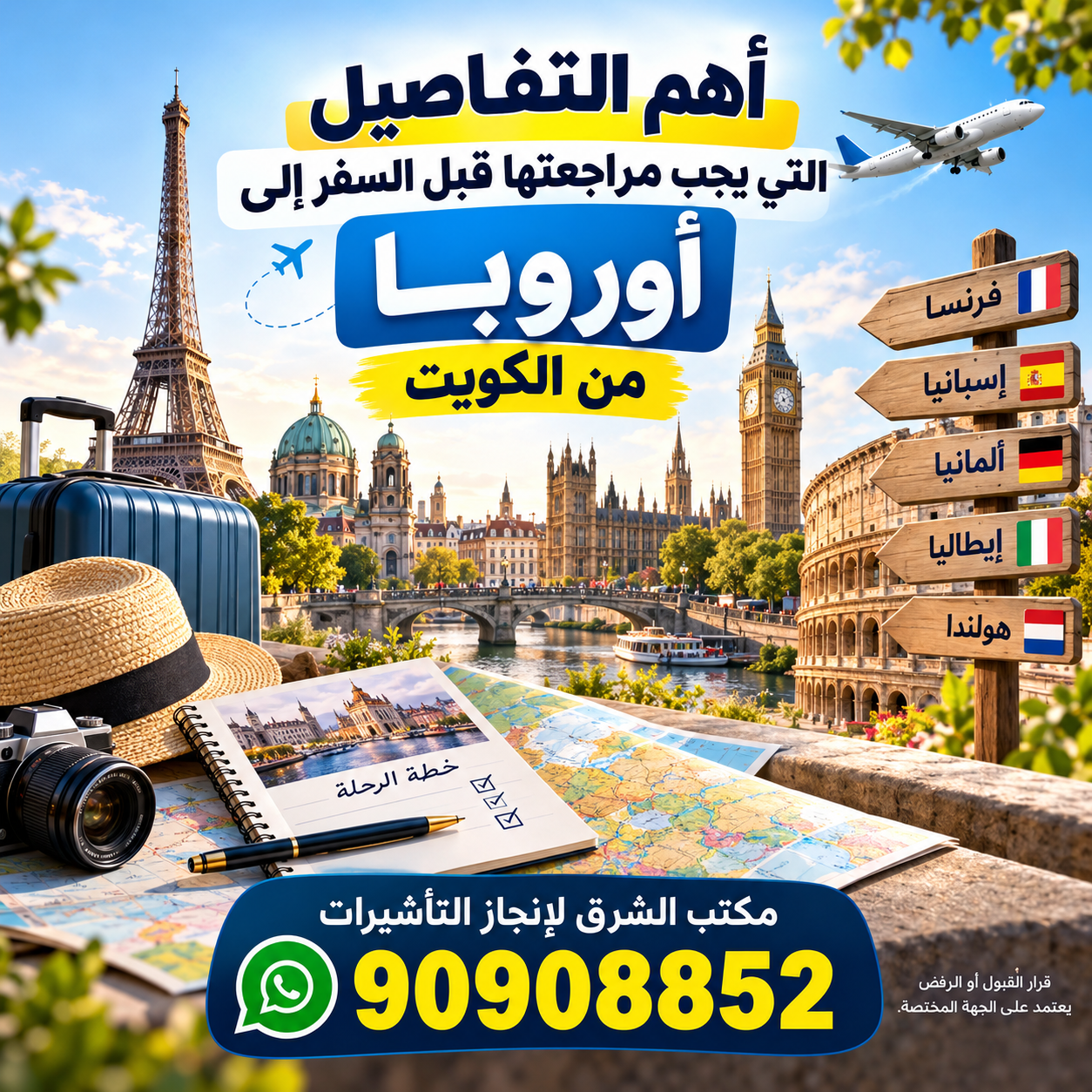 مراجعة تفاصيل السفر إلى أوروبا من الكويت وأهم التجهيزات قبل الرحلة